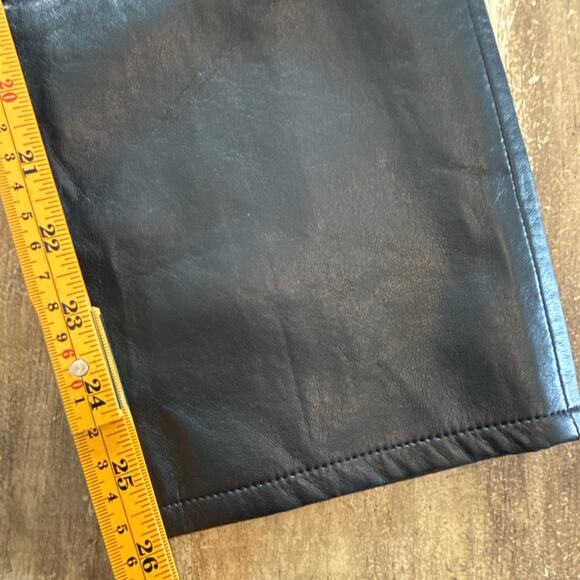 NWT Citizens of Humanity Jolene High-Rise Straight Genuine Leather Jeans 27 R448 - Picture 8 of 12